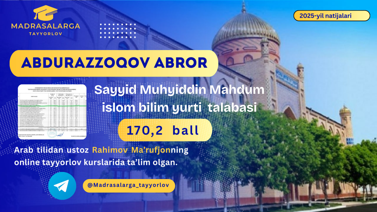 O'quvchi natijalari 2