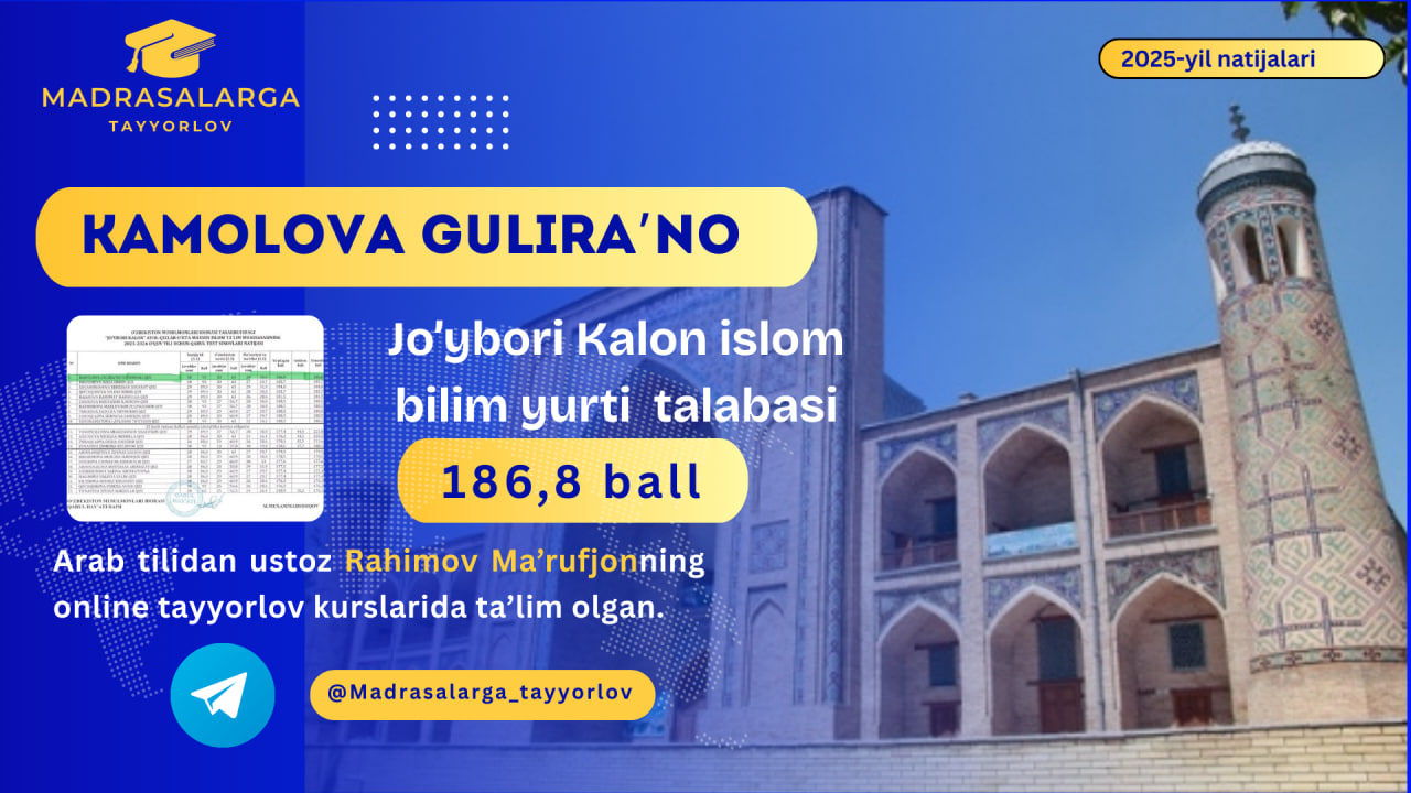 O'quvchi natijalari 3